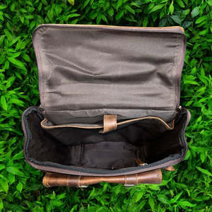 กระเป๋าเป้หนังวัวตะวันตกพร้อมดีไซน์หนังลายสานแบบตะกร้า ราคาขายส่ง - Product Image 3