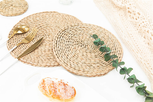 Set de table en jute avec franges, dessous de plat en jonc de mer, set de table ovale tressé, populaire en Europe et en Amérique - Product Image 2