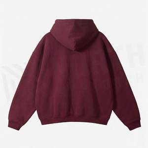 Women Custom Oversized <b>Long</b> Sleeve Pullover Hoodie Solid Pattern Drop Shoulder Streetwear High Quality Fashion <b>Sweatshirt</b> - Product Image 2