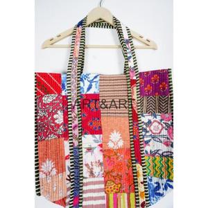 Wholesale Lot Cotton Quilted <b>Bags</b> Handmade Shopping <b>Bag</b> <b>Patchwork</b> Printed Women Bohemian Style Handbags Fashion Casual <b>Bags</b> - Product Image 2