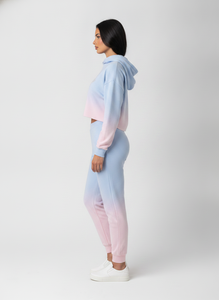 Sudadera con Capucha para Mujer, Color Degradado, con Logotipo Bordado, Informal, de Manga Larga, Tejida en Algodón y Fibra de Bambú, para Primavera - Product Image 2