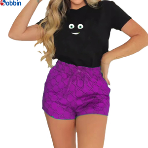 Conjunto Deportivo de Verano Estilo Hip Hop para Mujer, Ecológico, de Secado Rápido, Transpirable, Informal, Camiseta Corta hasta la Rodilla, Estilo Vintage - Product Image 3