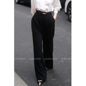 Pantalon droit plissé tendance Q905, vêtements professionnels pour femmes de bureau - Product Image 4