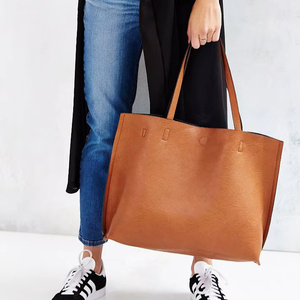 Durable Leather Tote Bag Travel Shoulder - Product Image 1