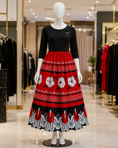 Tropical Embroidered Clothing Vintage Floral Skirt Cotton Everyday Wear Micronesian Island Pacific Style Micronesian Skirt - Product Image 4