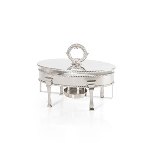 Recipiente para calentar comida tipo buffet, de acero inoxidable comercial, con sistema de tapa hidráulica, para equipos de catering y banquetes. - Product Image 2