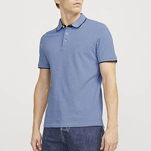 Chemises polo pour hommes, chemises polo de golf athlétiques, coupe ajustée, manches courtes, entraînement, chemise polo de haute qualité - Product Image 1
