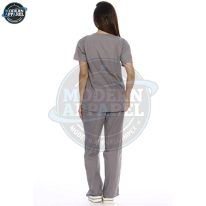 ชุดสครับสำหรับผู้หญิงเพื่อการดูแลสุขภาพ ให้ความสบายในการสวมใส่เป็นเวลานาน ช่วยปรับสมดุลการไหลเวียนของอากาศ และเคลื่อนไหวได้ง่ายในสภาพแวดล้อมทางการแพทย์ที่มีความวุ่นวาย - Product Image 2