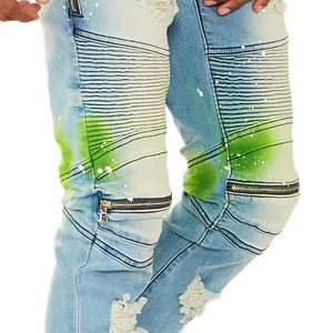 Pantalones Vaqueros de Mezclilla para Hombre, Estilo Único, Corte Ajustado, Cómodos, Elegantes, Elásticos y Personalizables - Product Image 5
