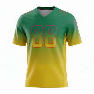 Custom Adults' American <b>Football</b> Jersey Breathable <b>Eco</b>-<b>Friendly</b> V-neck Polyester Short Sleeve Sports Uniform Personalized Team - Product Image 4