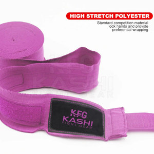 Vendas de mano de neopreno y algodón de calidad premium, duraderas, para entrenamiento de boxeo y gimnasio, soporte de muñeca ecológico y cómodo. - Product Image 4