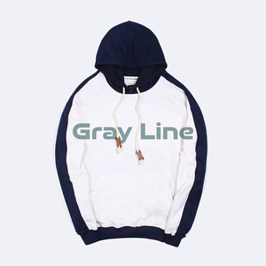 Sudadera de invierno para hombre, de tejido grueso, con logo frontal, forro a cuadros, bordado, lavado ácido, transpirable, mezcla de algodón de 280 g - Product Image 1