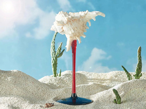 Verres à flûte nautiques faits main à double paroi, écologiques, sans plomb, résistants aux chocs, pour mariages sur la plage, de luxe - Product Image 2