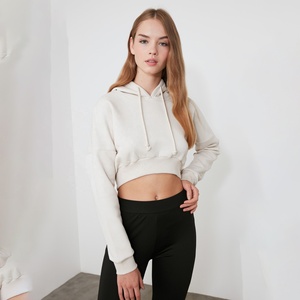 Sweat à capuche pour homme de luxe en polyester/coton, avec broderie de lettres en cristal, paillettes et sequins, demi-zip, hiver, streetwear, mode, ODM - Product Image 6