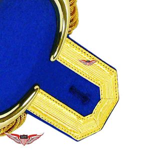 Epaulettes Vintage KEW Rojos y Blancos a Rayas con Flecos Bordados, Diseño Ecológico Personalizable - Product Image 2