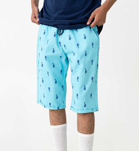 Pantalones Cortos Bermuda de Algodón Estampado para Hombre, Cintura Media, Cierre Elástico, Estilo Casual - Product Image 4