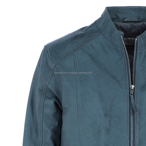 Men's Premium Distressed Leather Biker <b>Jacket</b> Motorcycle Rider Fashion Casual Wear Factory Price Manufacturer - Product Image 5