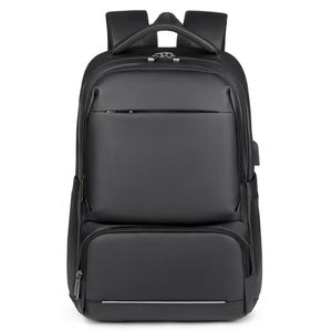 Sac à dos pour ordinateur portable noir résistant à l'eau, sac à dos de voyage exécutif - Product Image 2
