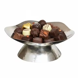 Bol à chocolat en métal pour la décoration de la maison, bol de service en acier inoxydable pour bonbons, fruits secs, en-cas - Product Image 4