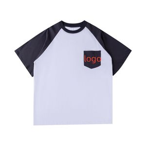 Camiseta Raglán para Hombre, Impresión de Logotipo Personalizado, Bordado Directo de Fábrica, Camiseta Raglán Premium, Mezcla de Algodón y Poliéster, Ropa Personalizada - Product Image 4