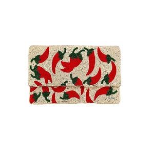 Bolso de Cóctel con Bordado de Cuentas de Diseño Abstracto Moderno, Bolso de Mano Bordado con Cuentas de Estilo Tradicional Indio - Product Image 1