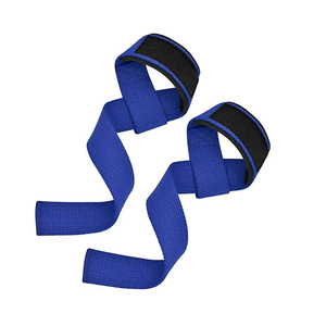 Sangles de musculation professionnelles de haute qualité, durables en polyester et coton, réglables, légères, avec logo personnalisé pour le poignet - Product Image 2