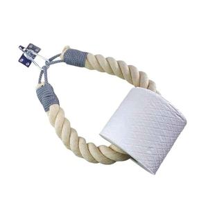 Organiseurs muraux, porte-papier toilette en corde, porte-serviettes en papier, porte-serviettes, crochet, étagères de rangement pour toilettes - Product Image 2