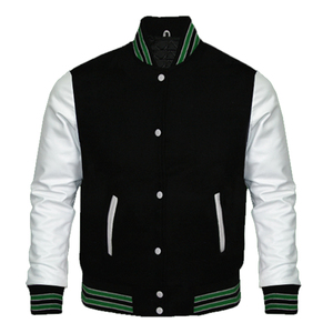 Veste universitaire en cuir de vachette de haute qualité OEM, design personnalisé, corps en laine avec broderie pour l'hiver, pour joueurs de baseball - Product Image 1