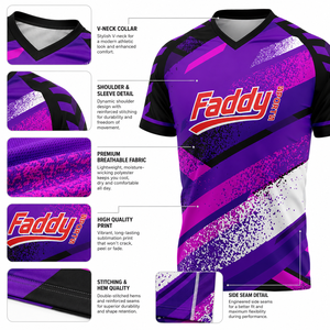 Maillot d'e-sport personnalisé par sublimation, uniforme d'équipe de jeu professionnel, respirant, séchage rapide, polyester, impression 3D, t-shirt gamer, vêtements de sport - Product Image 4