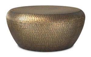 Metal Edge Trending Handmade Hammered Metal Coffee Table <b>Industrial</b> <b>Style</b> Antique Finish Living Room Furniture - Product Image 2