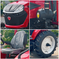 Tracteur agricole incomparable de 80 CV à 4 roues motrices avec cabine climatisée, moteur à couple élevé, système hydraulique robuste et puissance de levage élevée