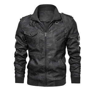 Nouvelles Vestes en Cuir pour Hommes – Blousons Moto Décontractés en PU pour l'Automne – Manteaux en Cuir de Motard – Vêtements de Marque pour Hommes - Product Image 6