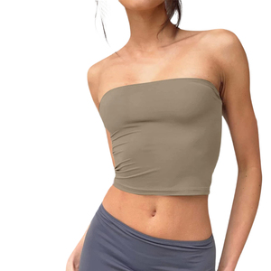 Women's Lightweight Breathable Tube <b>Top</b> Quick-Drying Yoga Vest for Great Fitness Routine New Trendy Tube <b>Top</b> in Running Fashion - Product Image 2