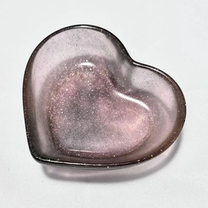 Resin Bowl Modern Trendy Design <b>Heart</b> <b>Shape</b> Tableware Party Use Decorative Handmade Resin Fruit Bowl - Product Image 1
