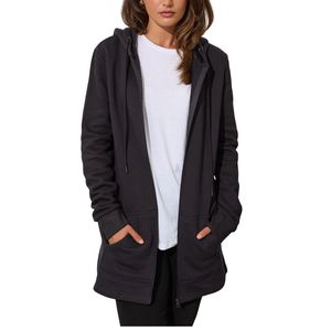 Sweat-shirt à capuche zippé pour homme avec logo personnalisé, en molleton de coton, coupe oversize, style streetwear, vente en gros, fournisseur OEM, en vrac - Product Image 5