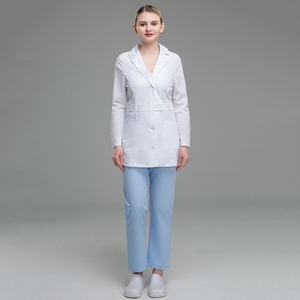 Batas Médicas Blancas al por Mayor, Uniformes de Enfermería, Batas de Laboratorio, Uniformes para Farmacias, Clínicas Veterinarias, Ropa de Trabajo Unisex - Product Image 4