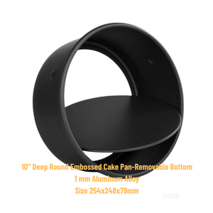 ATLAS STAR Moule à gâteau en alliage d'aluminium de 6 à 12 pouces, à fond amovible, revêtement anodisé dur, résistant au four, adapté aux aliments, pour la pâtisserie - Product Image 2