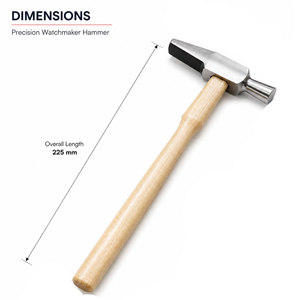 Marteau à riveter professionnel de style suisse avec manche en bois pour la fabrication de bijoux et l'artisanat - Product Image 3