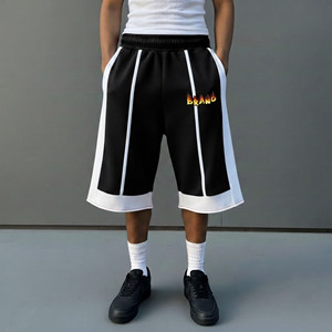 Pantalones Cortos de Hombre de Alta Calidad, 100% Algodón, Ligeros, con Logotipo Impreso en DTF Personalizado, Estilo Urbano, Ecológicos, Transpirables, Sólidos, Estilo Hip Hop - Product Image 4