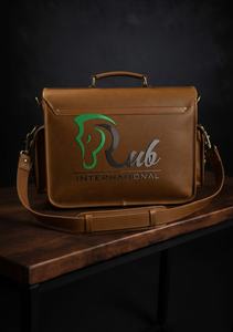 Sacoche pour ordinateur portable en cuir véritable de haute qualité, style vintage, faite à la main, imperméable, pour hommes, souple, pour usage professionnel et de bureau - Product Image 4