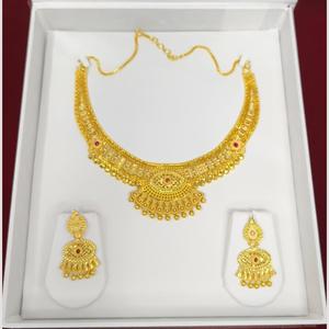 Conjunto de Collar con Diseño Geométrico, Chapado en Oro, Joyería Fina de Moda, Principalmente de Titanio con Circonita y Perla -11058729GL - Product Image 2