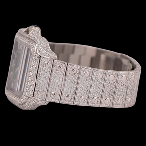 Reloj de Lujo para Hombre con Esfera Verde, Estilo Hip Hop, con Diamantes Moissanite, Caja Cuadrada, Cristal de Cuarzo, Regalo de Boda, Marca Exclusiva - Product Image 2