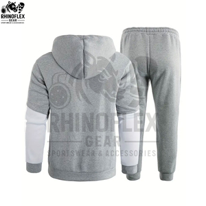 Chándal personalizado con logotipo impreso y diseñado para hombre, de manga larga, con capucha, chándal premium para hombre - Product Image 2