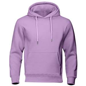 เสื้อฮู้ดดี้ Kangaroo Pocket แบบสวมหัว ผ้าฟลีซหนานุ่มสำหรับผู้ชาย สไตล์ลำลองแนวสตรีทแวร์ - Product Image 1