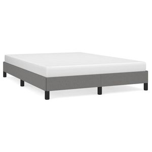 Cadre de lit pleine grandeur gris foncé en bois d'ingénierie avec contreplaqué polyester et revêtement en tissu - Product Image 2
