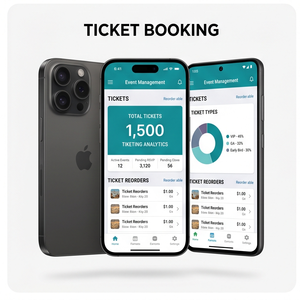 Aplicación RoyalCraft para Gestión de Eventos – Planifica Eventos, Reserva de Boletos, Lista de Invitados y Análisis de Eventos iOS/Android - Product Image 3