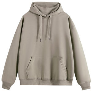 Sudadera con capucha de algodón 100% de 420GSM/320GSM para hombre, estilo urbano, anti-bolitas, lisa, para invierno - Product Image 3