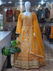 Robe de mariée Maxi en mousseline de soie, robe 3 pièces de dernière Collection, produit populaire 2022 - Product Image 5