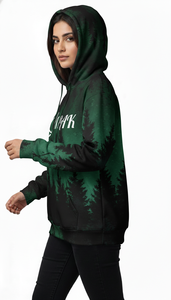Sweat à capuche unisexe surdimensionné d'hiver contemporain avec broderie et impression par sublimation de qualité supérieure pour un streetwear tendance - Product Image 5