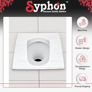 WC à la turque en céramique blanche, style moderne et traditionnel, 100 % qualité garantie, durable, origine Inde - Product Image 2